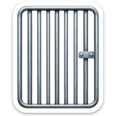 Prison bars sticker