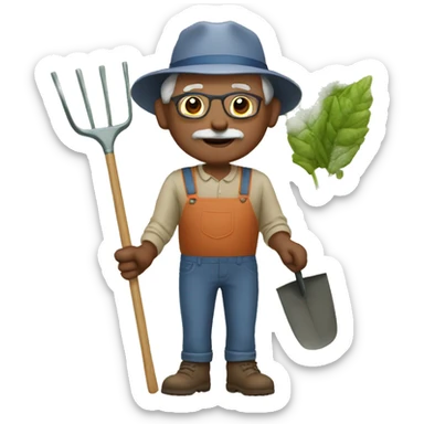 grandparents gardener sticker