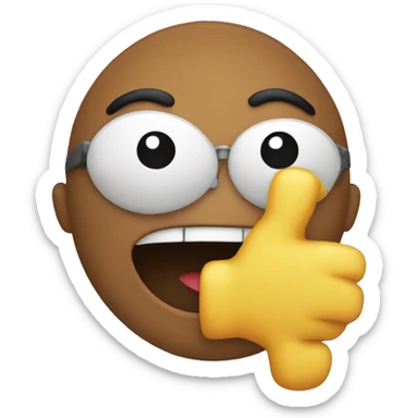 emoji holding an im sticker