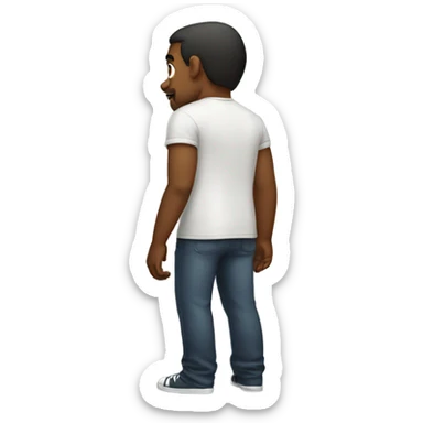 Big back man sticker