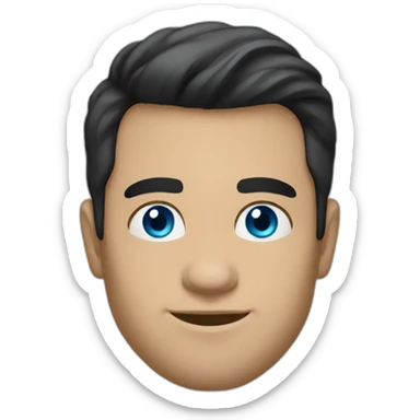 black hair, 30 year old, caucasian, billionaire, blue eyes, entrepreneur sticker