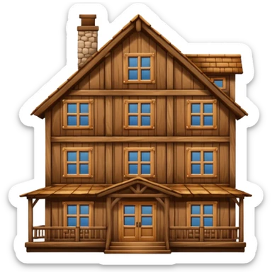 biggest wood house sticker
