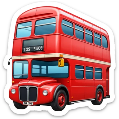 London red buss sticker