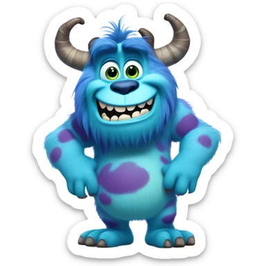 sully monsters inc sticker