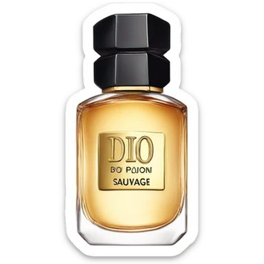dior sauvage perfume sticker
