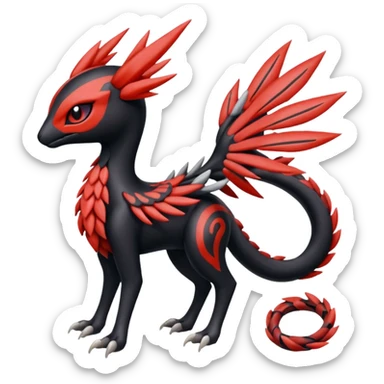 Meloetta-Yveltal-Nargacuga-Pokémon-Fakémon-creature sticker