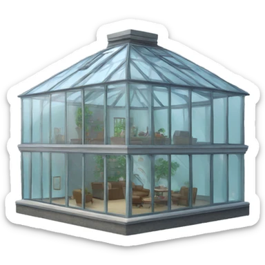 glass house sticker