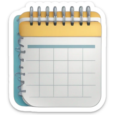 agenda schedule sticker