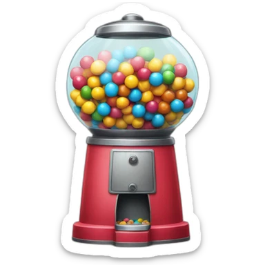 Gumball machine sticker