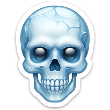 Tête de mort gelé 😳 sticker