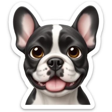 little-happy-French-bulldog sticker
