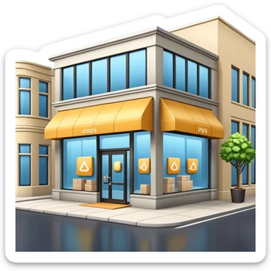 goods delivery point boutique sticker