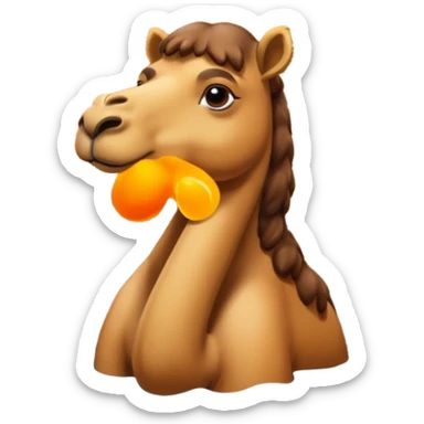 Camel in sauna hot sticker