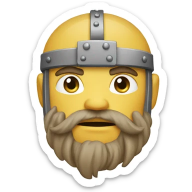 viking cursing square sticker