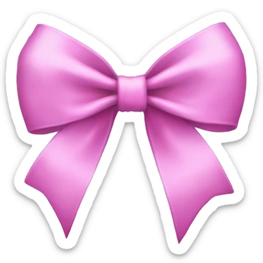 girly bow sticker