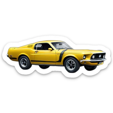 Dynamic Mustang 1969 sticker