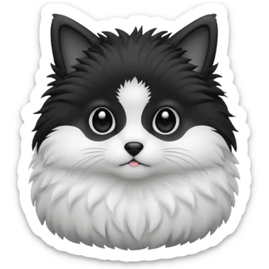 Pet Black&White style sticker