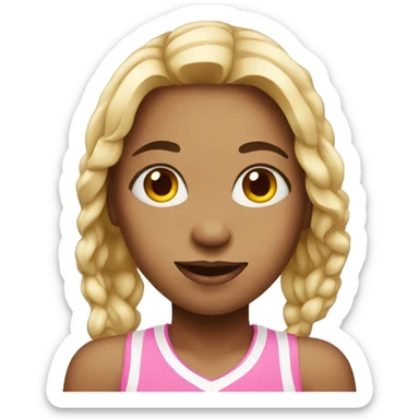 Girl with a Ball sticker
