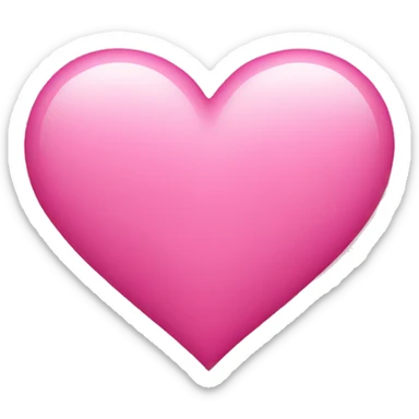 Pink heart sticker