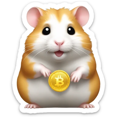 Hamster Sells Cryptocurrency sticker