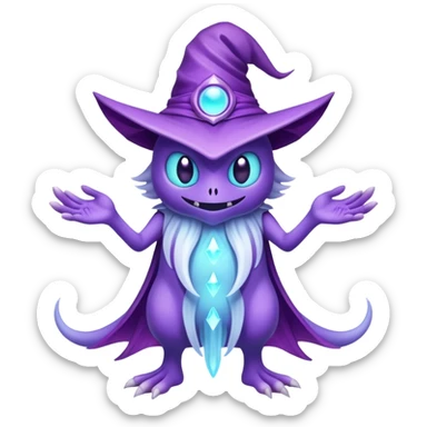 Mismagius-Fakémon-hybrid-creature (full body)  sticker