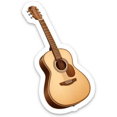 Acoustic guitar sticker