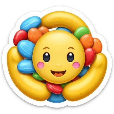 Healthier growth and better concentration with Omega 3 candy. sticker