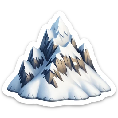 Snow Peak, many snow sticker