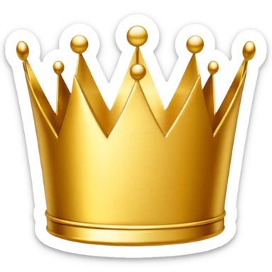 Make en emoji not realistic but rd it need to be look crown sticker