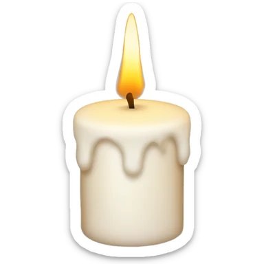 christmas candle sticker