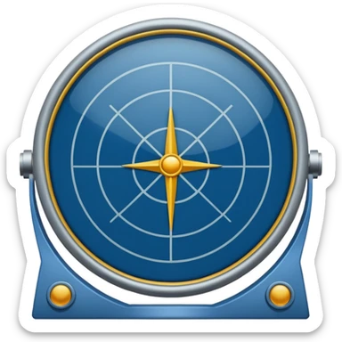 Military radar in hakka color sticker