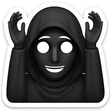 shadow with no face but only a sillhouette  sticker