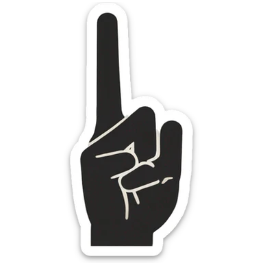 West side hand signal sticker