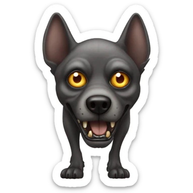 Scary dog skinwalker  sticker