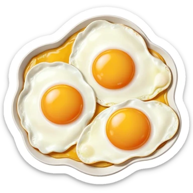 Dos huevos con lagrimas sticker