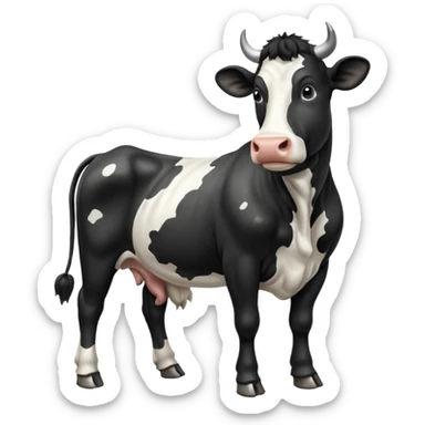 pantomime freisan cow sticker