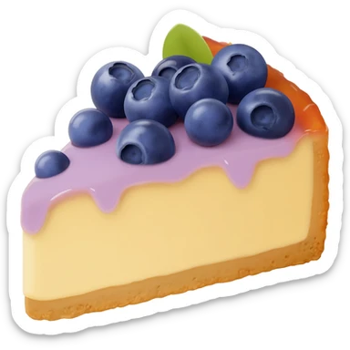 Blueberry cheesecake sticker