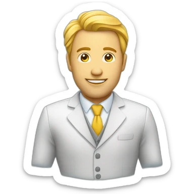 Business man avec un pouce en l'air sticker