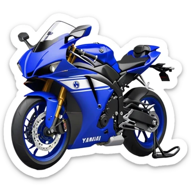 Yamaha YZF (Sportbike) - Yamaha YZF-R1 (Model Year: 2022) (Iconic colour: Blue) sticker
