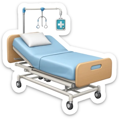 hospital bed sticker