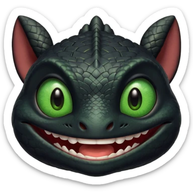 How to train your dragon toothless sticker