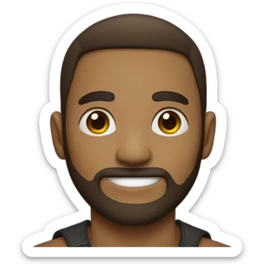 Half kat half mens sticker