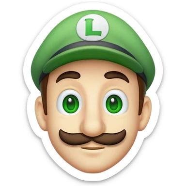 Luigi super mario bros sticker