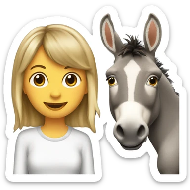 Taylor Swift and a donkey sticker