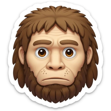 slack jawed neanderthal sticker