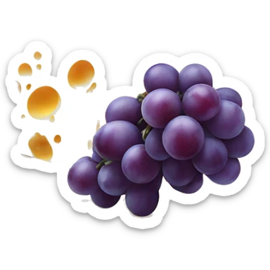 cheese and grapes sticker