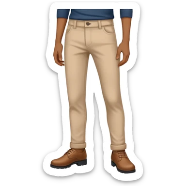 hand on  taking off pants sticker