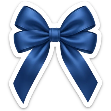 Laço azul escuro  sticker
