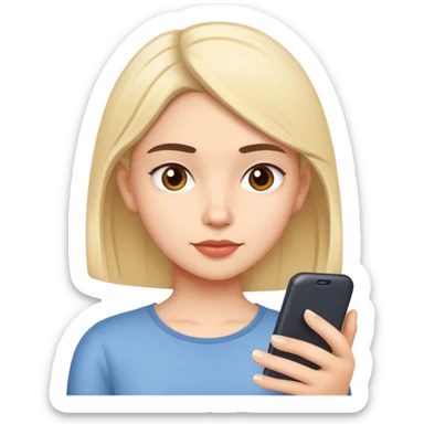 Maya texting her dad sticker