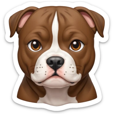brindle staffordshire bull terrier sticker